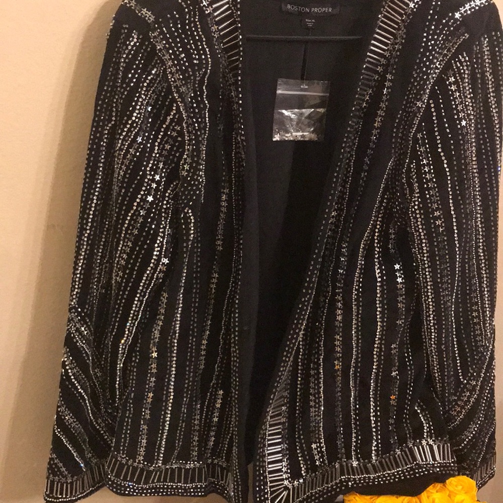Boston proper jacket blazer embellished